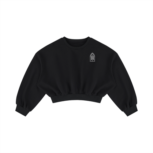Adopt Don't Shop Cropped Crewneck Sweatshirt