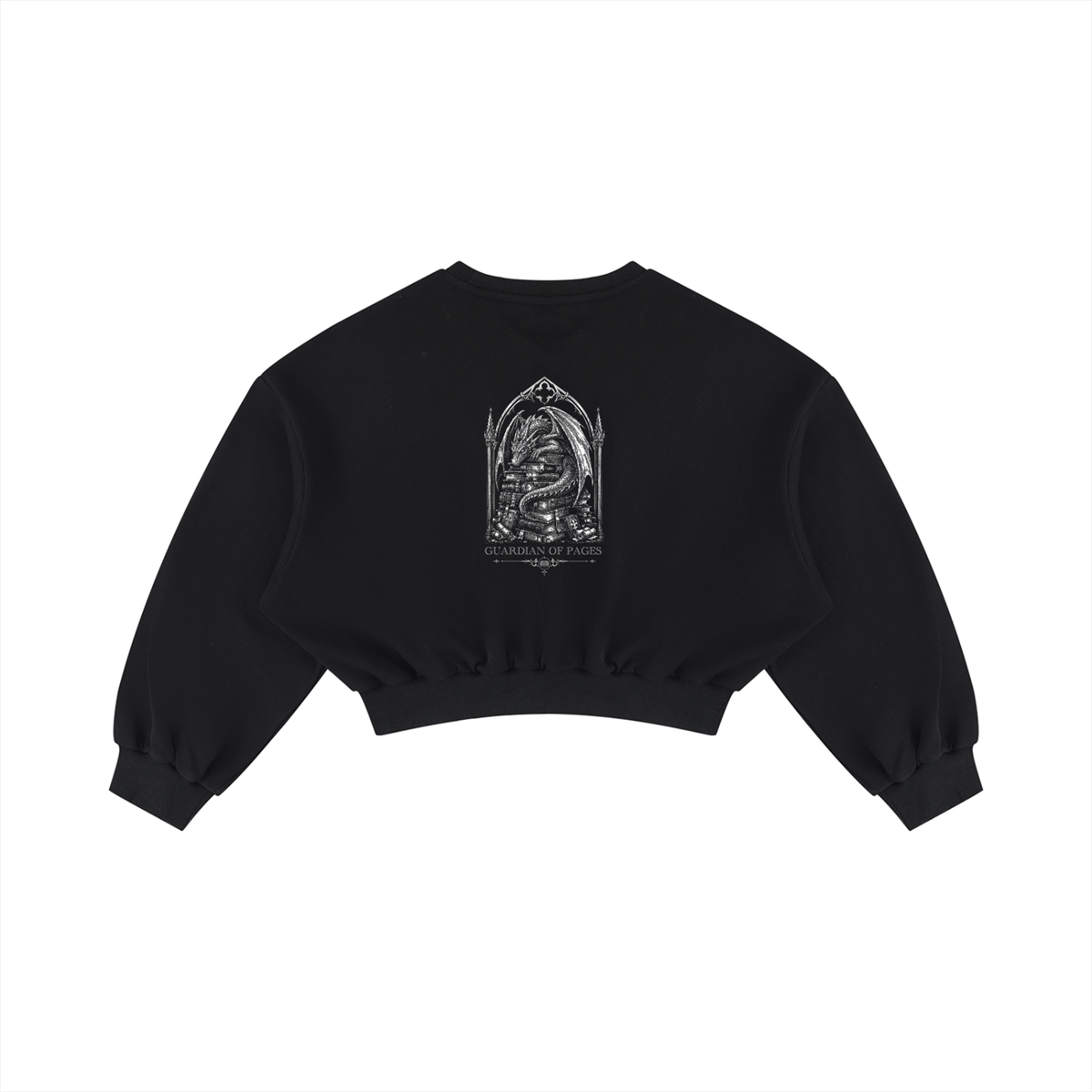 Guardian of Pages Cropped Crewneck Sweatshirt