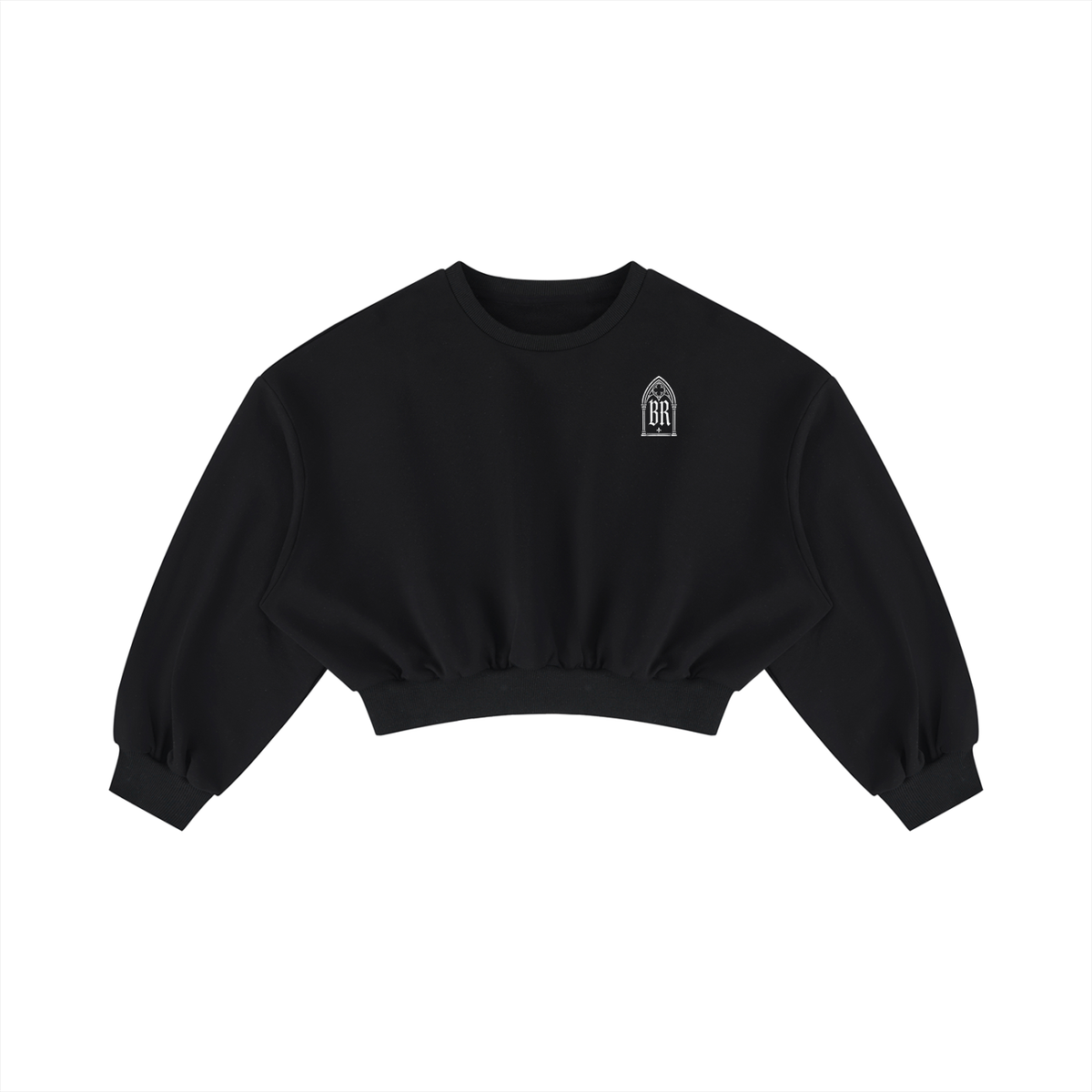 Guardian Angel Cropped Crewneck Sweatshirt