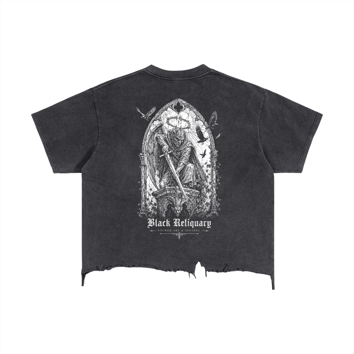 Cathedral Sentinel Distressed Hem T-Shirt