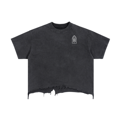 Adopt Don't Shop Boxy Distressed Hem T-Shirt