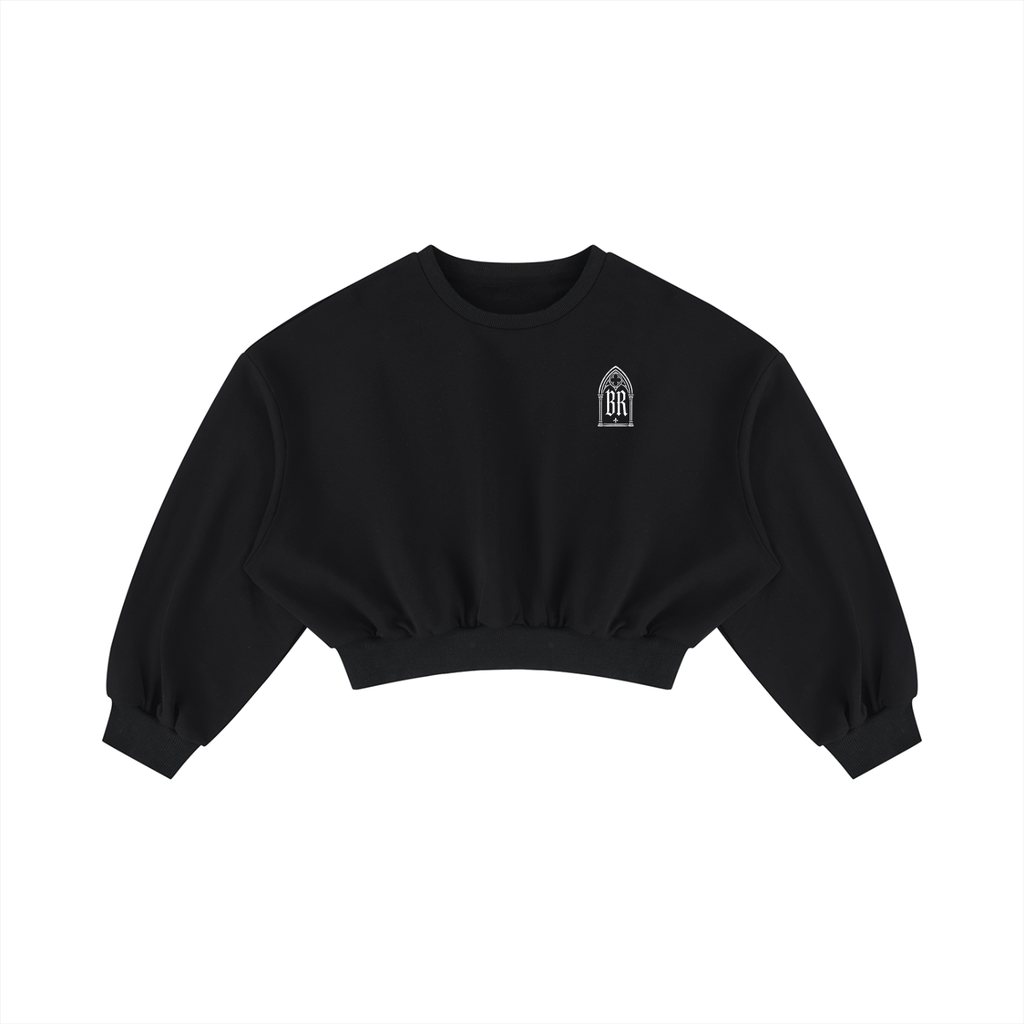 Cathedral Sentinel Boxy Cropped Crewneck Sweatshirt