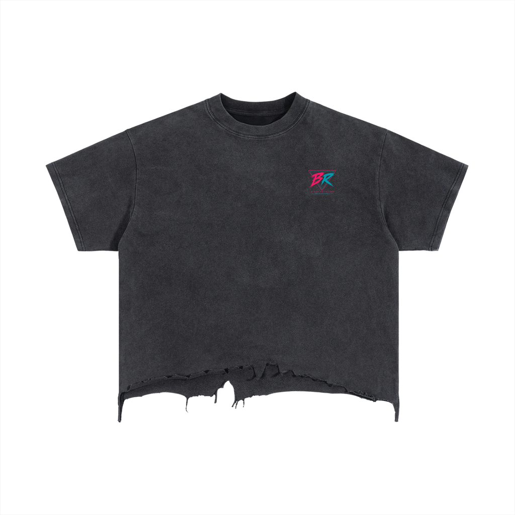 7 Eleven Distressed Hem T-Shirt