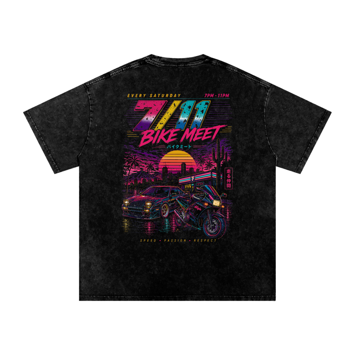7 Eleven Oversized Cotton T-Shirt