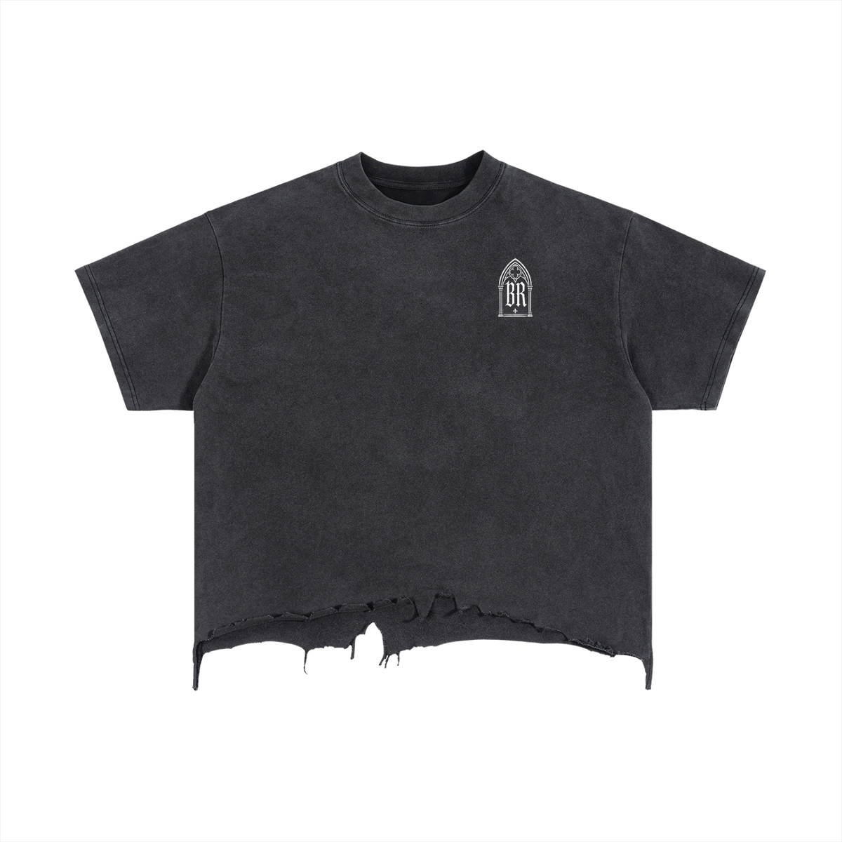 Guardian Angel Distressed Hem T-Shirt