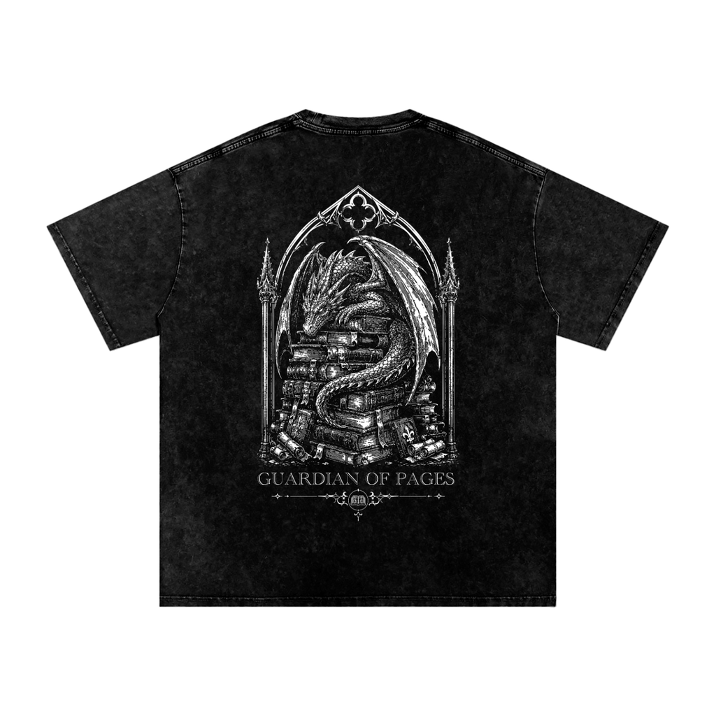 Guardian of Pages Oversized Cotton T-Shirt