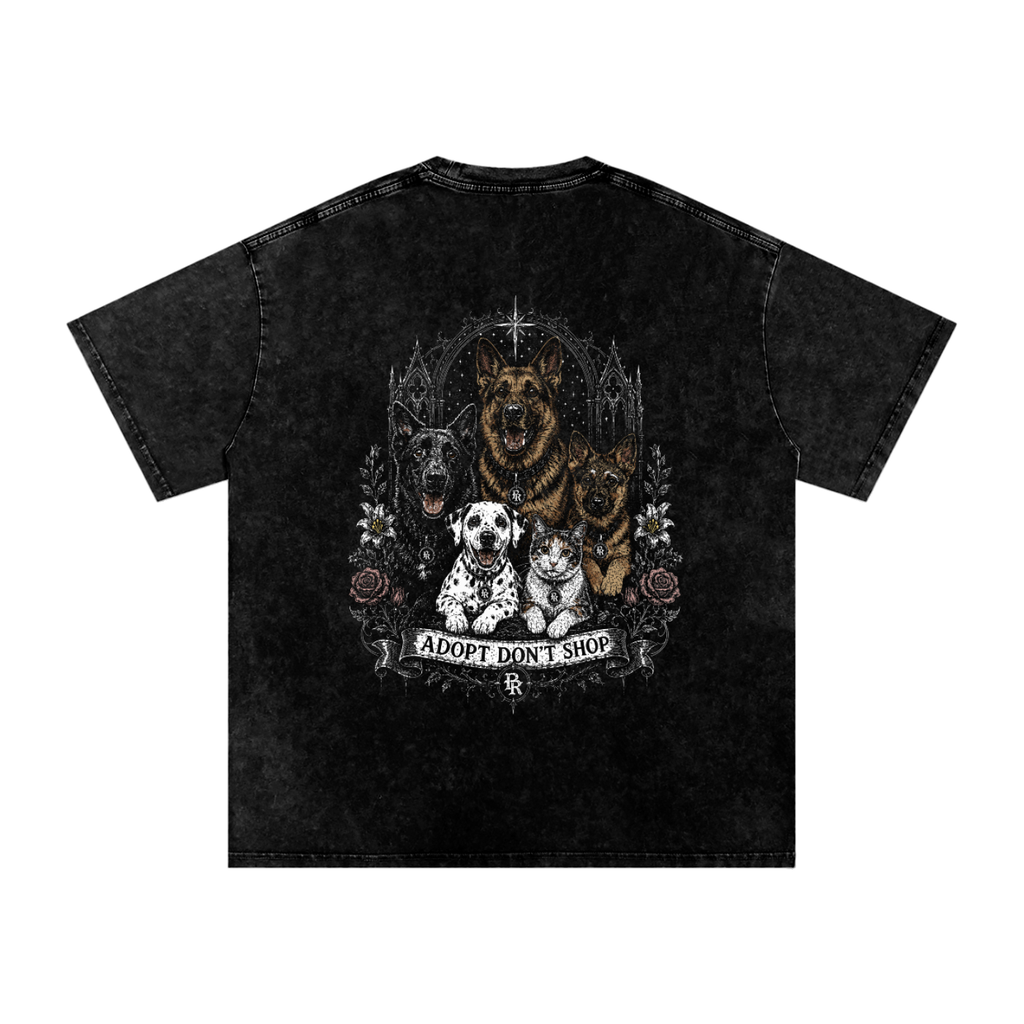 Adopt Don't Shop Oversized Cotton T-Shirt