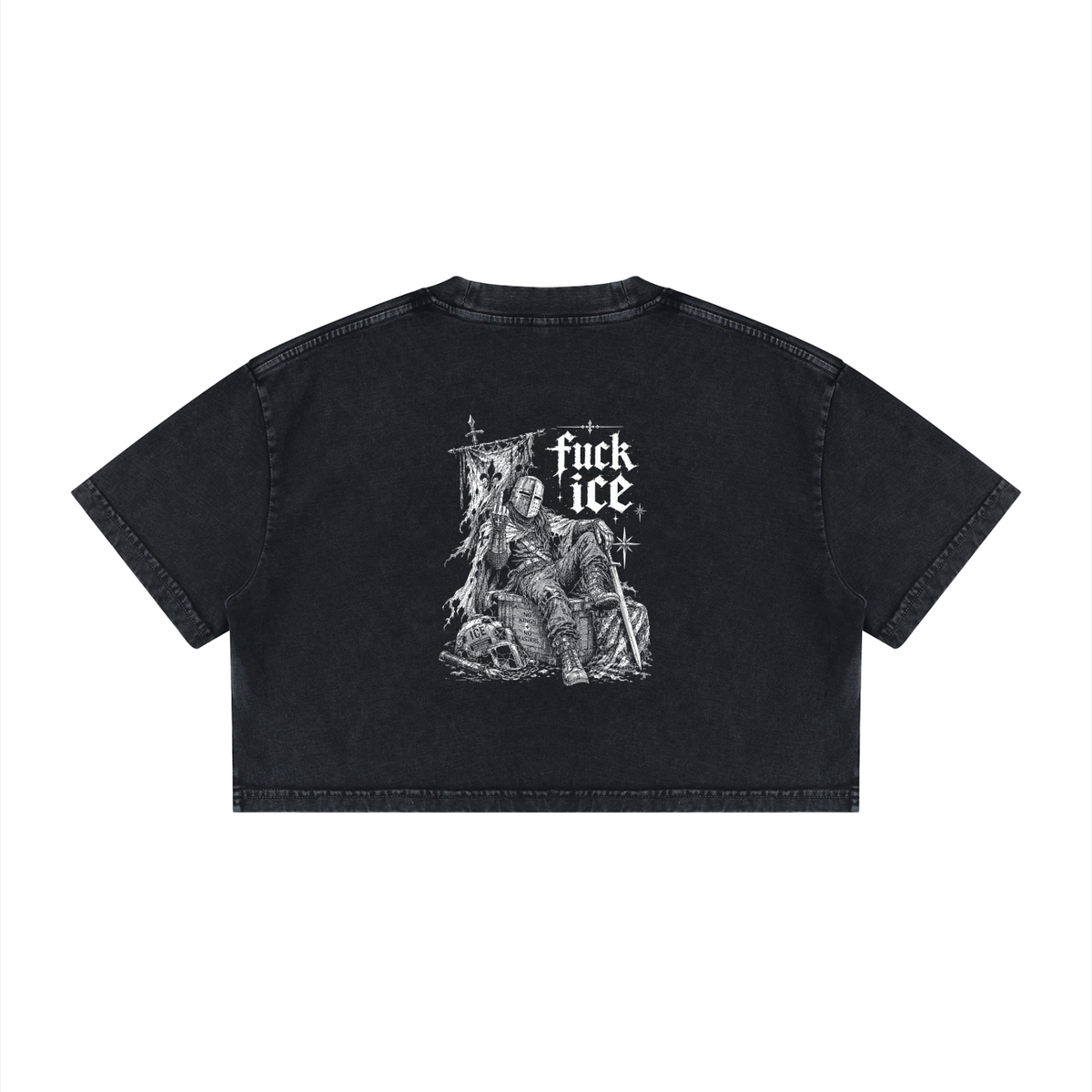 Fuck ICE  Crop T-Shirt