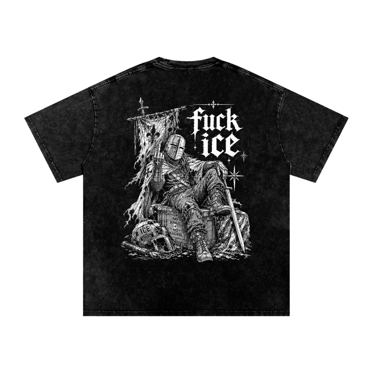 Fuck ICE Oversized Cotton T-Shirt